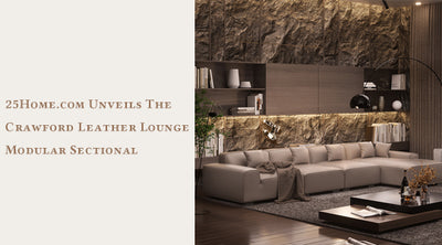 25Home.com Unveils The Crawford Leather Lounge Modular Sectional, An Epitome of Timeless Luxury and Comfort