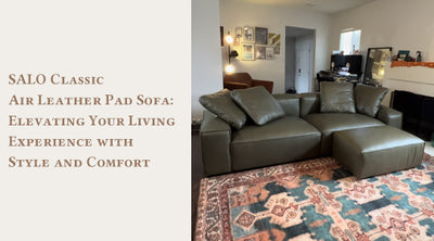 SALO Classic Air Leather Pad Sofa: Elevating Your Living Experience with Style and Comfort