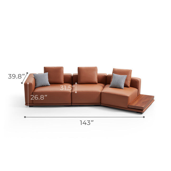 リネン IDEE SOFA Leather Premium Marron SERIEUX SOFA Premium 1900 Marron｜3人掛け｜IDEE SHOP Online
