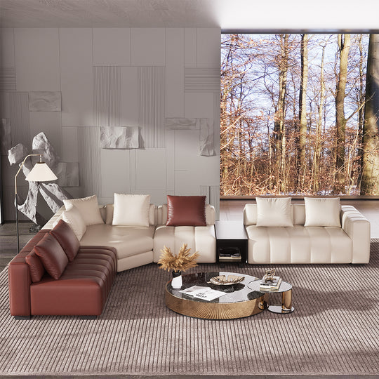 Best 10 Leather Sectional Couch Full Reviews, Modern Living Couch 9