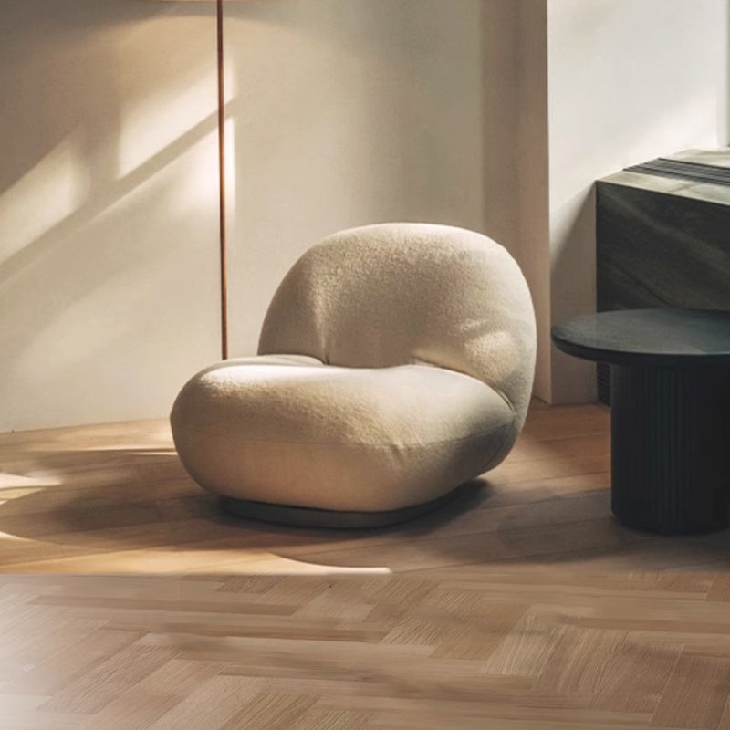 Gray/Beige Gullichsen fleece Pacha lounge chair