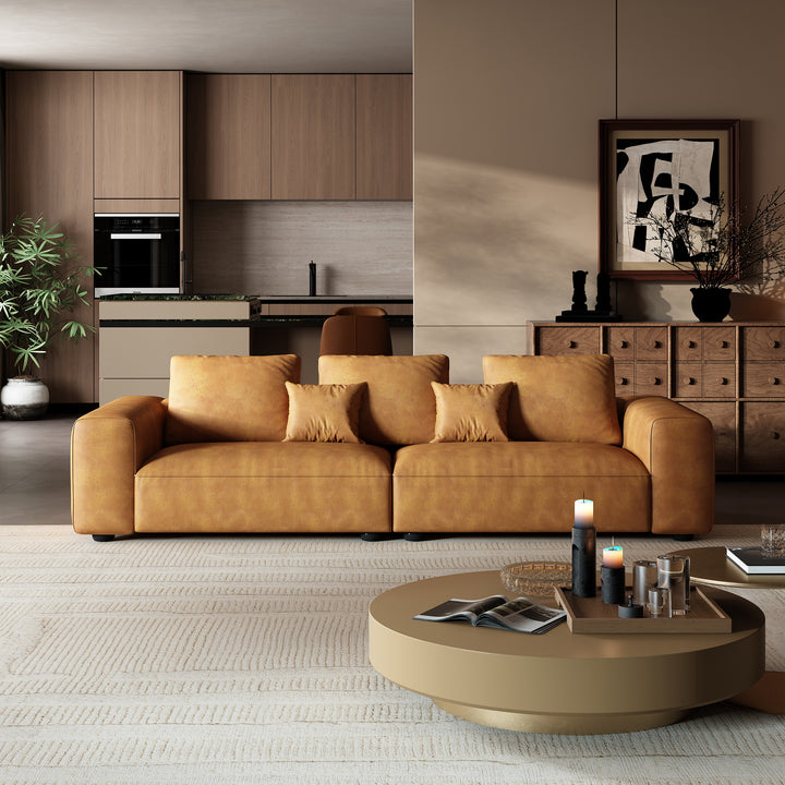 Lion2525】SERIEUX SOFA 1900 SERIEUX SOFA 1900 Smooth Camel｜3人