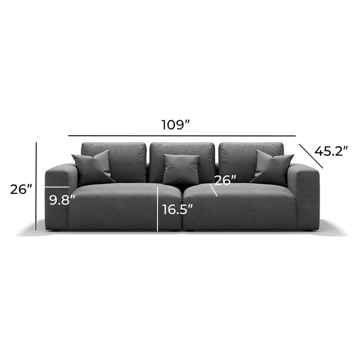Industrial Air Leather Sofa Set