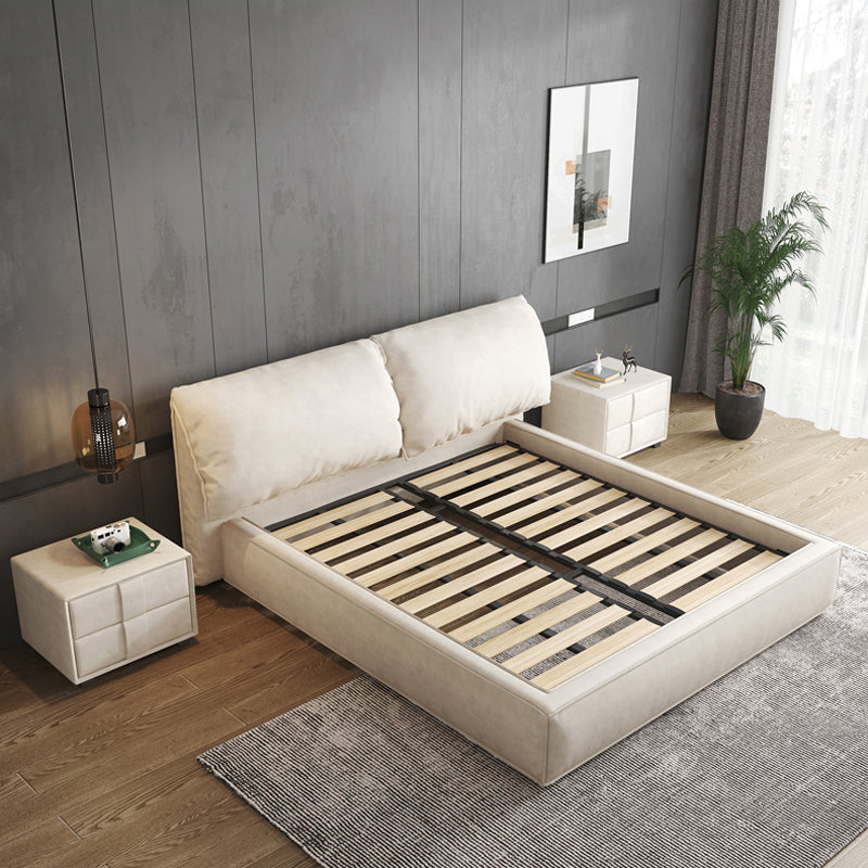 Gullichsen Leathaire Double Bed Solid Wooden Frame With Natural Down ...