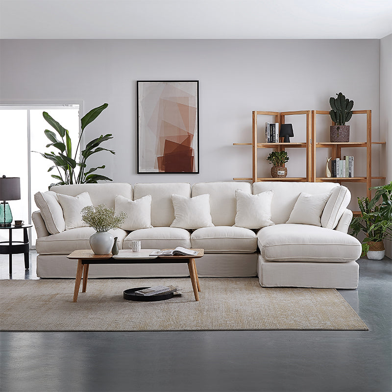 Hygge White Sectional Lounger