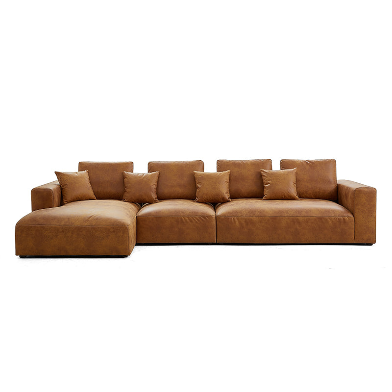 Industrial Air Leather Sectional