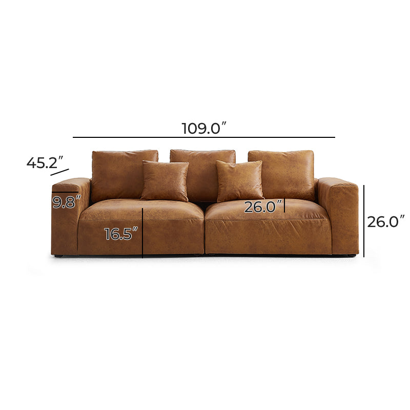 【Lion2525】SERIEUX SOFA 1900 SERIEUX SOFA 1900 Smooth Light chocolate｜3人掛け｜IDEE SHOP Online