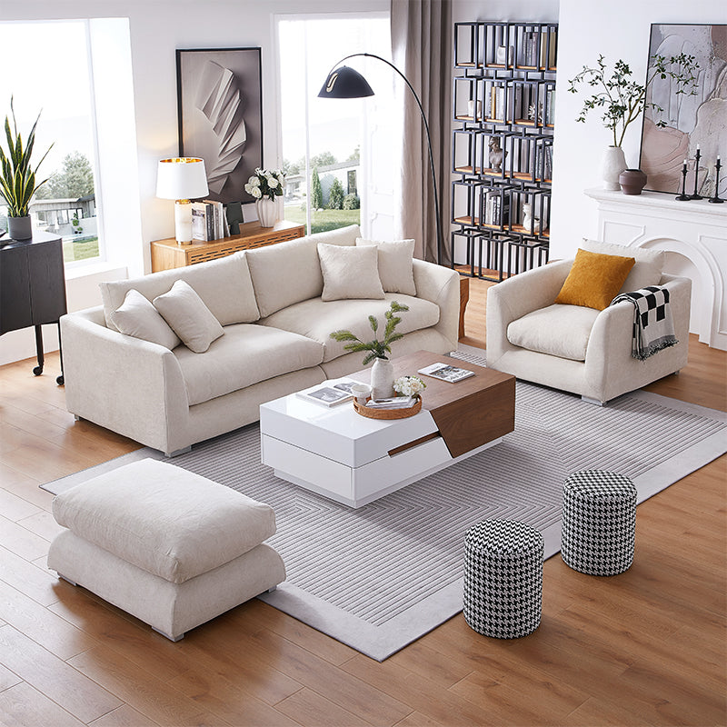 3+2+1 Sofa Set Living Room Furniture Gold Frame Leather Baroque Design –  TTWO- Modern Design Furniture